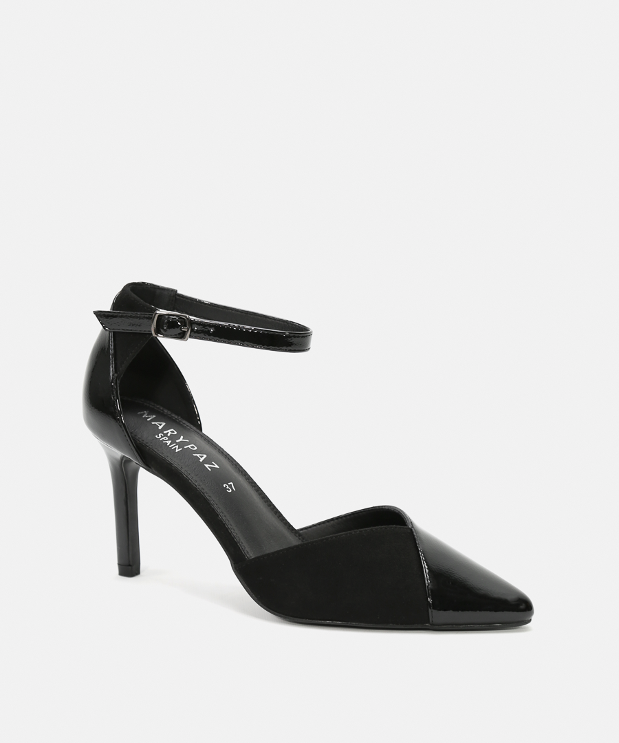 Zapatos tacón puntera combinada image number null